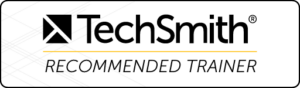 TechSmith logo and TechSmith Recommended Trainer text